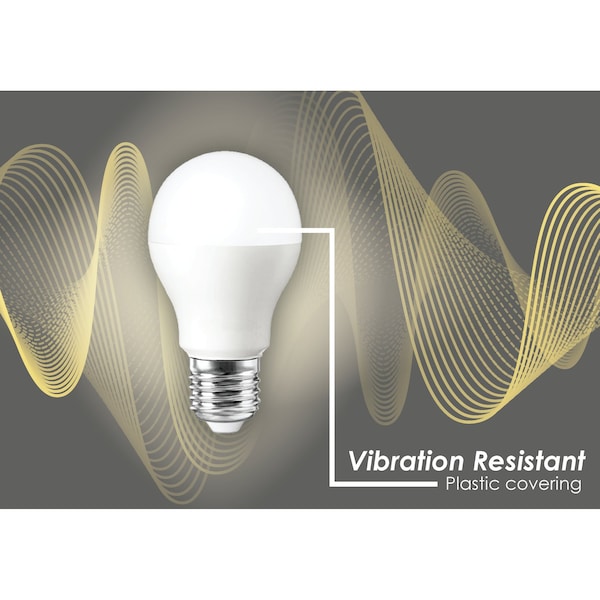 Miracle Led LED Rough Service Pro-Pack 5W Replaces 60W, Shatter Resistant Workshop Lightbulb, 6PK 801657 - main